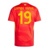 Spania Lamine Yamal 19 Hjemme EM 2024 - Herre Fotballdrakt